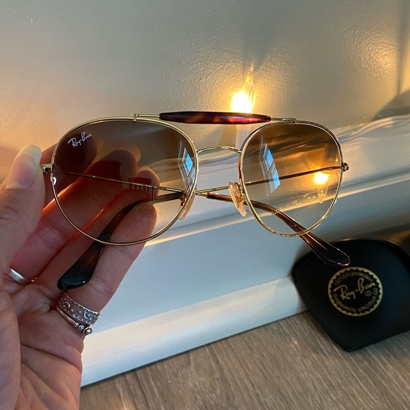 Ray-Ban Double Bridge Tortoise Sunglasses - Picture 2 of 5